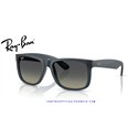 Ray-Ban Justin Rubber Blue / Gradient Grey (RB4165 681311)