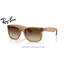 Ray-Ban Justin Rubber Beige / Gradient Brown (RB4165 681413)
