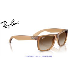 Ray-Ban Justin Rubber Beige / Gradient Brown (RB4165 681413)