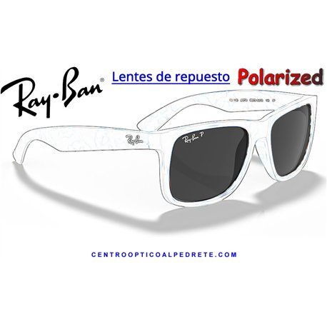 Ray-Ban Justin Lentes Dark Grey Polarized (RB4165 865/87)