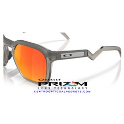 Oakley Hstn Sq Matte Grey Smoke / Prizm Ruby (OO9533-02)