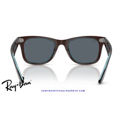 Ray-Ban Wayfarer Brown / Blue (RB2140 1446R5)