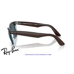Ray-Ban Wayfarer Brown / Blue (RB2140 1446R5)