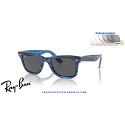 Ray-Ban Wayfarer Blue / Dark Grey (RB2140 1409B1)