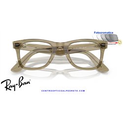 Ray-Ban Wayfarer Grey / Clear/Blue (RB2140 1387GG)