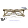 Ray-Ban Wayfarer Grey / Clear/Blue (RB2140 1387GG)