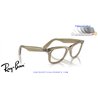 Ray-Ban Wayfarer Grey / Clear/Blue (RB2140 1387GG)