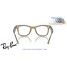 Ray-Ban Wayfarer Grey / Clear/Blue (RB2140 1387GG)