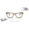 Ray-Ban Wayfarer Grey / Clear/Blue (RB2140 1387GG)