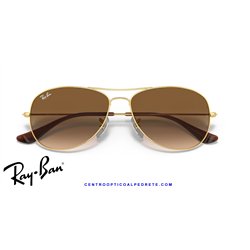 Ray-Ban Cockpit Gold / Light Brown Gradient (RB3362 001/51)