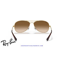 Ray-Ban Cockpit Gold / Light Brown Gradient (RB3362 001/51)