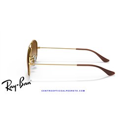 Ray-Ban Cockpit Gold / Light Brown Gradient (RB3362 001/51)