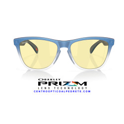 Oakley Frogskins Matt Cyan/Blue/Clear Shift Fade Prizm Gaming™ 2.0 | Gafas de Sol Originales