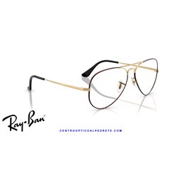 Gafas para graduado Ray-Ban Aviator Negro Mate (RX6489 3175)
