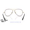 Gafas para graduado Ray-Ban Aviator Negro Mate (RX6489 3175)