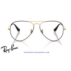 Gafas para graduado Ray-Ban Aviator Negro Mate (RX6489 3175)