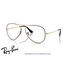 Gafas para graduado Ray-Ban Aviator Negro Mate (RX6489 3175)