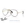 Gafas para graduado Ray-Ban Aviator Negro Mate (RX6489 3175)