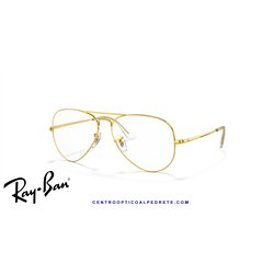 Ray-Ban Aviator Eyeglasses Gold (RX6489 3086)