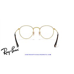 Ray-Ban Round Metal Eyeglasses Arista Gold (Rx3447V 2500)