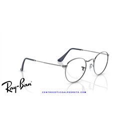 Ray-Ban Round Metal Eyeglasses Gunmetal (Rx3447V 2502)