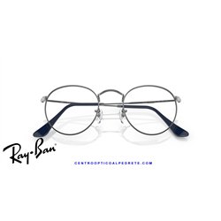 Ray-Ban Round Metal Eyeglasses Gunmetal (Rx3447V 2502)