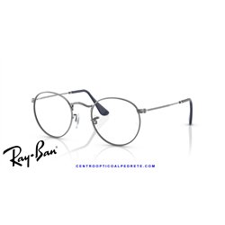 Ray-Ban Round Metal Eyeglasses Gunmetal (Rx3447V 2502)