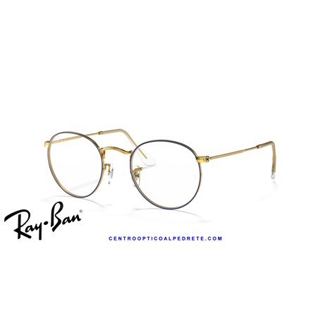 Ray-Ban Round Metal Eyeglasses Black (Rx3447V 2503)