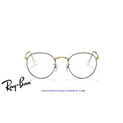 Ray-Ban Round Metal Eyeglasses Black (Rx3447V 2503)