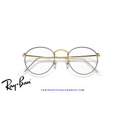 Ray-Ban Round Metal Eyeglasses Black (Rx3447V 2503)