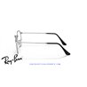 Ray-Ban Round Metal Eyeglasses Black On Silver (Rx3447V 2861)