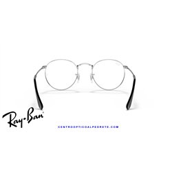 Ray-Ban Round Metal Eyeglasses Black On Silver (Rx3447V 2861)