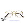 Ray-Ban Round Metal Eyeglasses Havana On Gold (Rx3447V 2945)