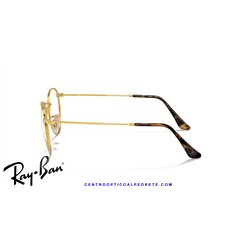 Ray-Ban Round Metal Eyeglasses Havana On Gold (Rx3447V 2945)