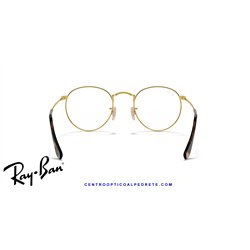 Ray-Ban Round Metal Eyeglasses Havana On Gold (Rx3447V 2945)