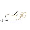 Ray-Ban Round Metal Eyeglasses Havana On Gold (Rx3447V 2945)