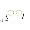 Ray-Ban Round Metal Eyeglasses Black On Gold (Rx3447V 2991)