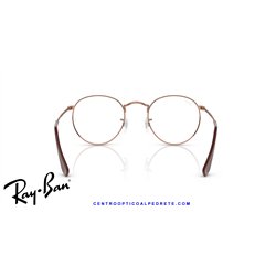 Ray-Ban Round Metal Eyeglasses Rose Gold (Rx3447V 3094)