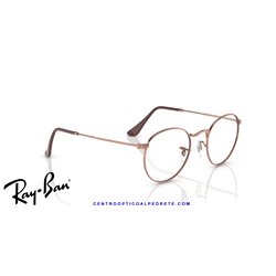 Ray-Ban Round Metal Eyeglasses Rose Gold (Rx3447V 3094)
