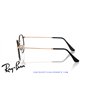 Ray-Ban Round Metal Eyeglasses Black On Rose Gold (Rx3447V 3173)