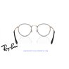Ray-Ban Round Metal Eyeglasses Black On Rose Gold (Rx3447V 3173)