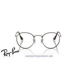 Ray-Ban Round Metal Eyeglasses Havana On Gunmetal (Rx3447V 3174)