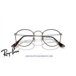 Ray-Ban Round Metal Eyeglasses Havana On Gunmetal (Rx3447V 3174)