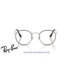 Ray-Ban Round Metal Eyeglasses Matte Havana On Matte Silver (Rx3447V 3194)