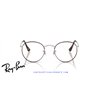 Ray-Ban Round Metal Eyeglasses Matte Havana On Matte Silver (Rx3447V 3194)