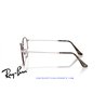 Ray-Ban Round Metal Eyeglasses Matte Havana On Matte Silver (Rx3447V 3194)