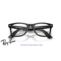 Gafas para graduado Ray-Ban Wayfarer Ease Black On Transparent (RX4340V 2034)