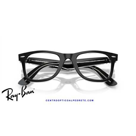 Gafas para graduado Ray-Ban Wayfarer Ease Black On Transparent (RX4340V 2034)