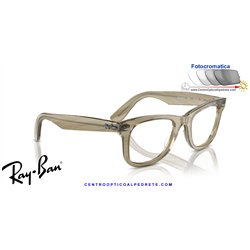 Gafas para graduado Ray-Ban Wayfarer Ease Photo Striped Grey (RX4340V 8381)