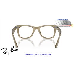 Gafas para graduado Ray-Ban Wayfarer Ease Photo Striped Grey (RX4340V 8381)